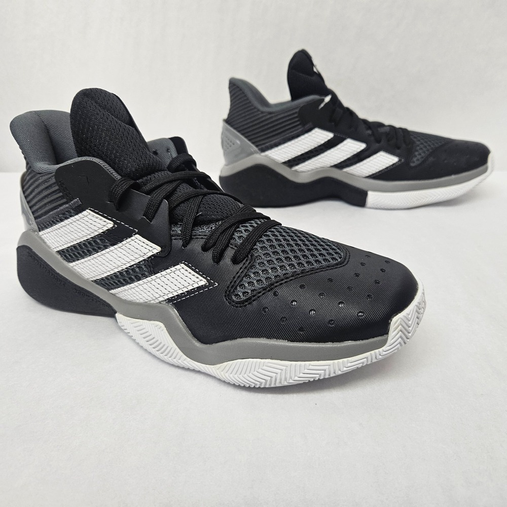 Adidas Harden Stepback Basketball Shoes EF9893 Core Black Grey Mens Size 8